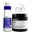 Kit Let Me Be Escova Progressiva Matizadora Organic 1 L + Máscara Matizadora Black 500 g