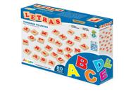 Kit Letras Alfabeto Madeira MDF 80 Peças para Alfabetização 5+ Anos