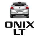 Kit Letreiro Emblema Onix LT Black Piano