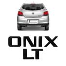 Kit Letreiro Emblema Onix LT Black Piano