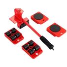 Kit Levantador de Móveis com Rodinhas 5 Peças - Vermelha Kit Levantador de Móveis com Rodinhas 5 Peças - Vermelha