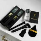 Kit LF Pro 4 Itens Maquiagem Profissional: Pincéis F01 C02 + Esponjas para Base e Pó