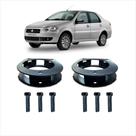 Kit Lift Elevação Calço Dianteiro Fiat Siena Envio Imediato