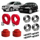 Kit lift PU Elevação 4cm Espaçador 15mm Palio Fire Siena