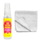 Kit Limpa Bacterias Lentes e Celulares com Pano Microfibra Cor:Branco Kit Limpa Bacterias Lentes e Celulares com Pano Microfibra Cor:Branco