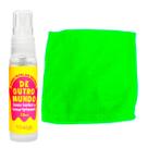 Kit Limpa Bacterias Lentes e Celulares com Pano Microfibra Cor:Verde Claro Kit Limpa Bacterias Lentes e Celulares com Pano Microfibra Cor:Verde Claro