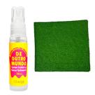 Kit Limpa Bacterias Lentes e Celulares com Pano Microfibra Cor:Verde Kit Limpa Bacterias Lentes e Celulares com Pano Microfibra Cor:Verde