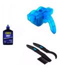 Kit Limpa Corrente 4 Em 1 Limpeza Total Para Bicicletas