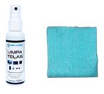 Kit Limpa Telas 150ml Outro Mundo com Panos Coloridos Azul