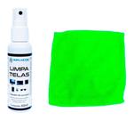 Kit Limpa Telas 150ml Outro Mundo com Panos Coloridos Verde