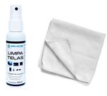 Kit Limpa Telas Clean 60Ml Com Pano MicrofibraBranco
