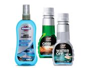 Kit Limpa Vidros Brisas Detergente Desengordura Water + Cristalizador + Anti Embaçante RODABRILL
