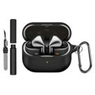 Kit Limpador para Fones e Capa Protetora de Silicone Nerdcase Compatível com Samsung Galaxy Buds 3, 3 Pro, 3 FE, Preto