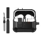 Kit Limpador para Fones e Capa Protetora Nerdcase Compatível com Samsung Galaxy Buds 3, Buds 3 Pro, Buds3 Fe, Resistente Preta