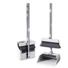 Kit Limpeza 3 em 1 Vassoura Inox Dobrável + Mop + Pá Articulada Cabo Retrátil Sem Esforço