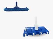 Kit Limpeza Aspirador 8 Rodas E Escova Curva Piscina