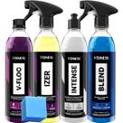 Kit Limpeza Automotiva Completa Izer Descontaminante V-Floc Shampoo Cera Liquida Blend Revitalizador de Plasticos Intense Vonixx Kit Limpeza Automotiva Completa Izer Descontaminante V-Floc Shampoo Cera Liquida Blend Revitalizador de Plasticos Intense Vonixx