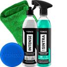 Kit Limpeza Automotiva Limpeza de Painel e Plasticos Revitalizador Renovador de Plastico Interno Intense Vonixx