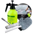 Kit Limpeza Automotiva Luva Esfregão Rodo e Pulverizador