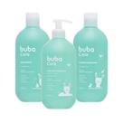 Kit Limpeza Cabelo Corpo Bebê Shampoo Condicionador Sabonete Líquido 400ml Sem Lágrimas Buba Care