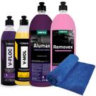 Kit Limpeza Carro Vonixx Vfloc Vmol Alumax Removex Vintex Lavagem Automotiva Lava Autos