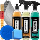 Kit Limpeza Completa Restaura Plástico Painel Couro Vonixx