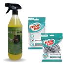 Kit Limpeza de Gordura Fogão Coifa 2 Esponjas + Active Lar Fresh 1l