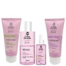 Kit Limpeza de Pele Skin Care e Hidratação Facial Clinic+ - Corpo Dourado