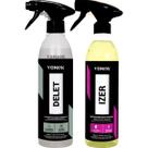 Kit Limpeza de Pneus Rodas Aros Carro Moto Caminhão Delet Spray Izer Spray Descontaminante Ferroso 500ml Vonixx