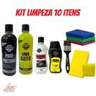 Kit Limpeza E Estética Automotiva C/10 Itens