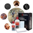Kit Limpeza e Hidratante Wurth para hidratar couro de jaquetas sofas botas bolsas e bancos de carro