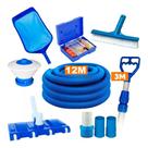 Kit Limpeza G G Piscinas Fibra Vinil Alvenaria 12 Metros