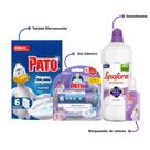 Kit Limpeza Lavanda Lysoform 1L + Gel Adesivo Pato 38g + Pato Block 60ml Spray + Tablete Marine Pato 60g 6 Unidades