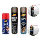 kit Limpeza lubrificação corrente Desengripante desengraxante chain wax moto bike kart mundial prime