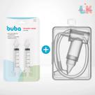 Kit Limpeza Nasal - Aspirador com estojo e 2 Seringas com Bico de Silicone