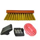 Kit Limpeza Para Cavalo Escovão Rígida Raspadeira de PVC Raspadeira com Alça Plástica