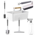 Kit Limpeza para Lavanderia Multiuso Branco 6 Peças Kit Limpeza para Lavanderia Multiuso Branco 6 Peças