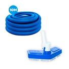 Kit Limpeza Para Piscina Mangueira + Aspirador - 10 Metros