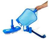 Kit Limpeza Para Piscinas Aspirador Asa Delta Peneira Escova Curva - 0269 Netuno