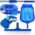 Kit limpeza para piscinas mangueira ecológica 7mt cabo 2 mt
