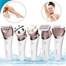 Kit Limpeza Pele Massageador Depilador Esfoliador 5x1 Kemei