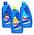 Kit Limpeza Piscina Maxfloc 1 L + Algicida + Limpa Bordas Kit Limpeza Piscina Maxfloc 1 L + Algicida + Limpa Bordas