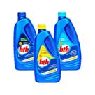 Kit Limpeza Piscina Maxfloc 1 L + Algicida + Limpa Bordas