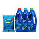 Kit limpeza tratamento piscina neoclor - cloro 1kg - clarificante - limpa bordas - alg.manutenção