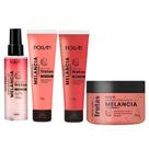 Kit linha completa frutas poran (sabonete+esfoliante+hidratante+bodysplash)