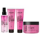 Kit linha completa frutas poran (sabonete+esfoliante+hidratante+bodysplash)