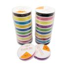 Kit Linha Fio Silicone Colorido 0,7mm 10un 10m 75g