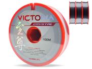 Kit Linha Monofilamento Victoria Crystal Maruri 0,74mm 55lbs/25kg - (3 x 100 Metros)