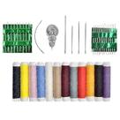 Kit Linhas de Costura e Agulhas 26 Agulhas e 12 Linhas