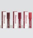 Kit Lip Glossy Dailus Gloss Labial com Cor 3ml Vegano